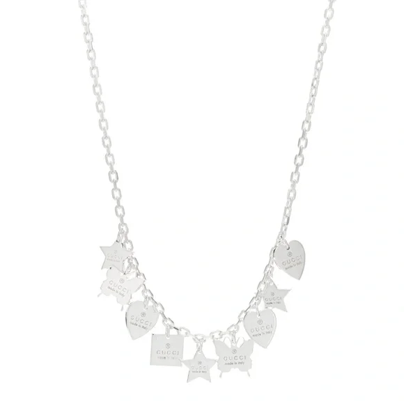 Gucci Sterling Silver Trademark Charm Necklace - Picture 4 of 10